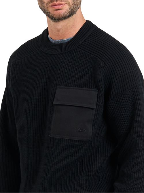 Maglioncino in cotone a coste Boss Orange | 50546175001